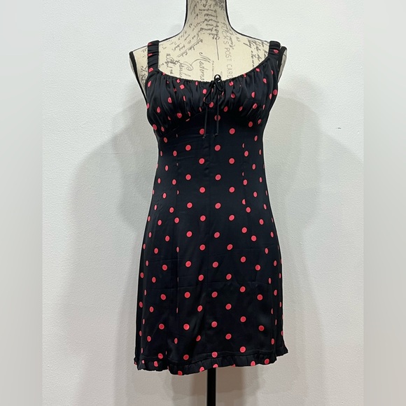 For Love & Lemons Jenny Dot Mini Dress - Picture 1 of 12